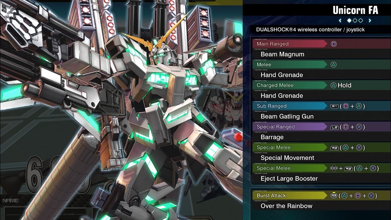 Full Armor Unicorn Gundam - Gundam Extreme Versus Maxi Boost ON Combo Guide