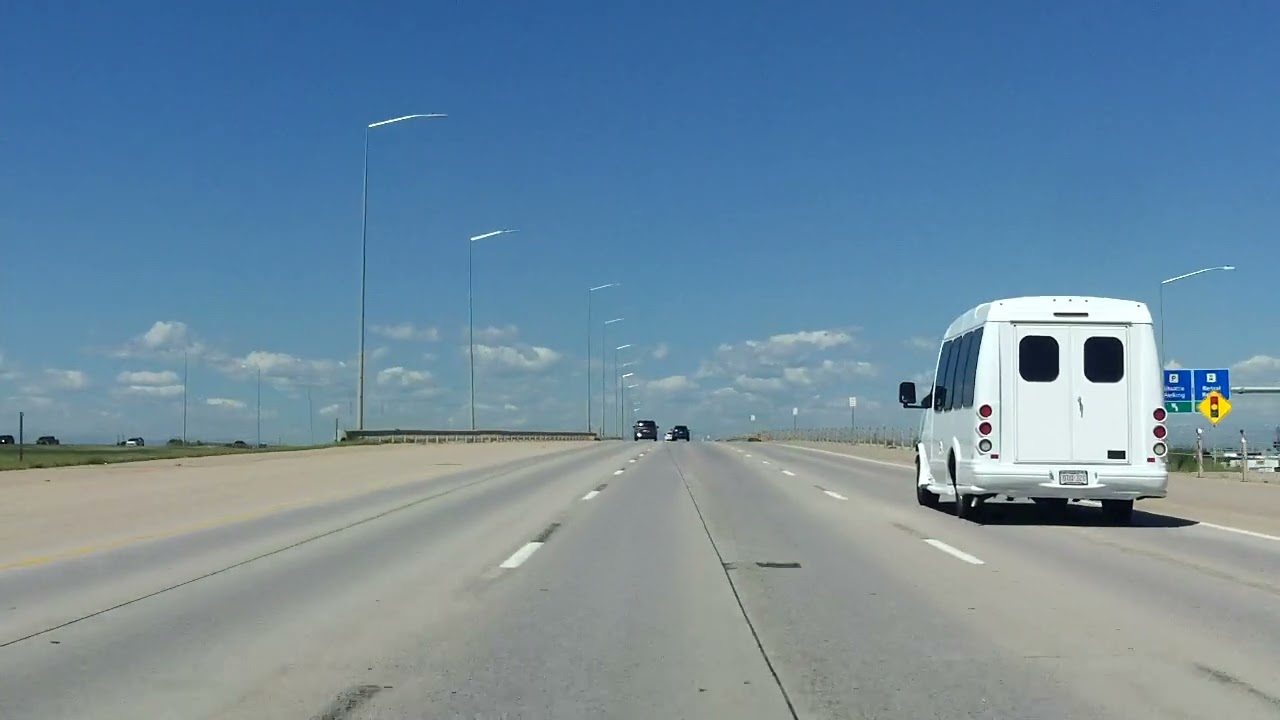 Denver International Airport Access Road outbound (East Terminal Access)