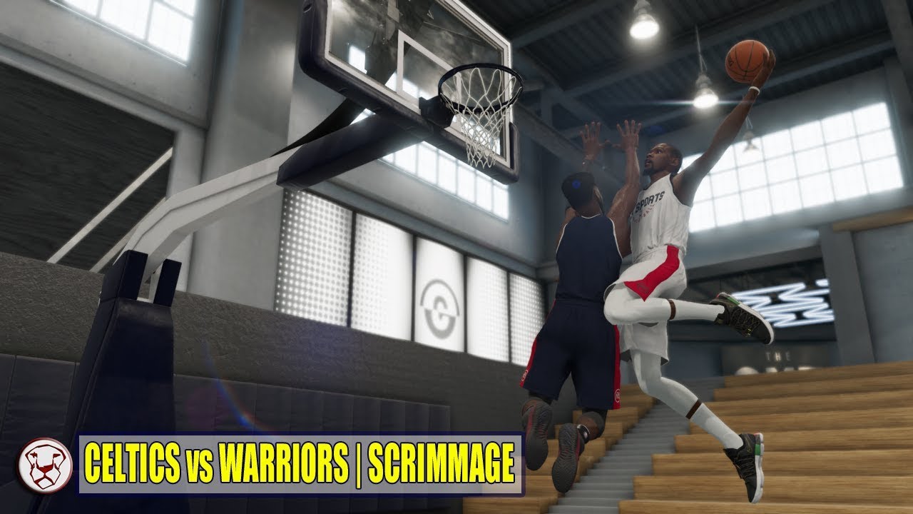 NBA Live 19: Celtics vs Warriors Scrimmage - Knight Life Arena | Baseline Camera