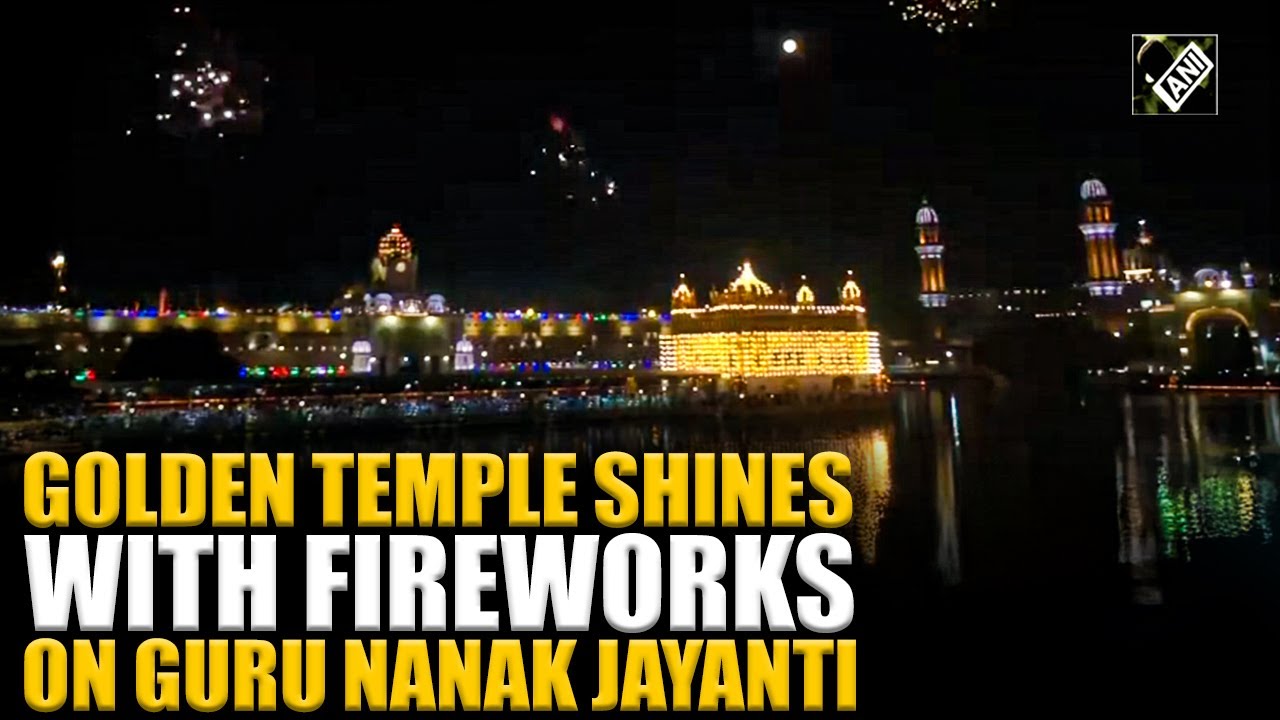 Spectacular Fireworks light up Amritsar’s Golden Temple on Guru Nanak Jayanti