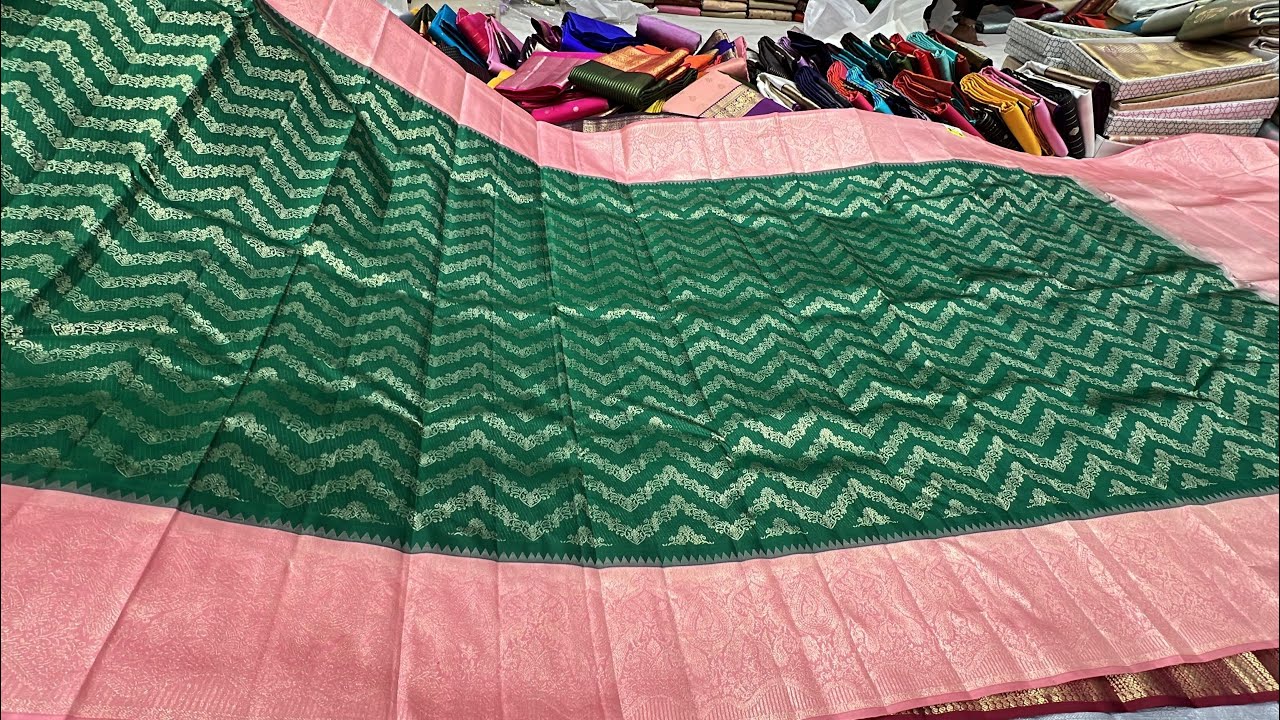 Soft Silk Saree New collection || In ByrappaSilks #ChickpetBangalorewholsel #chickpetsilksarees
