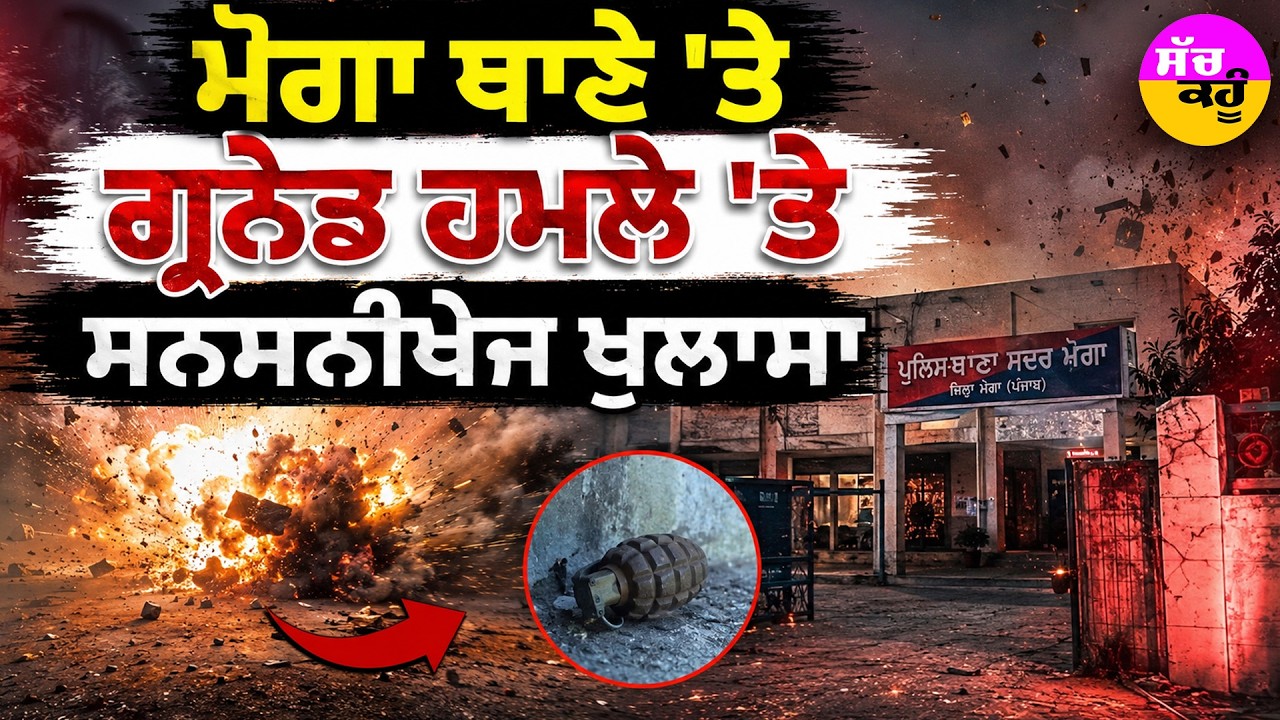 ਮੋਗਾ ਗ੍ਰਨੇਡ ਕਾਂਡ 'ਚ ਵੱਡਾ ਖ਼ੁਲਾਸਾ! | Moga Police Station Grenade Attack