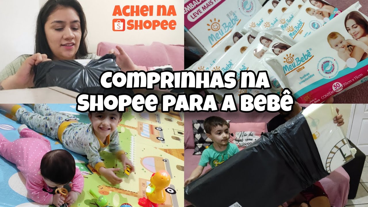 COMPRINHAS NA SHOPEE PARA A BEBÊ 💖|Juliana Borba 