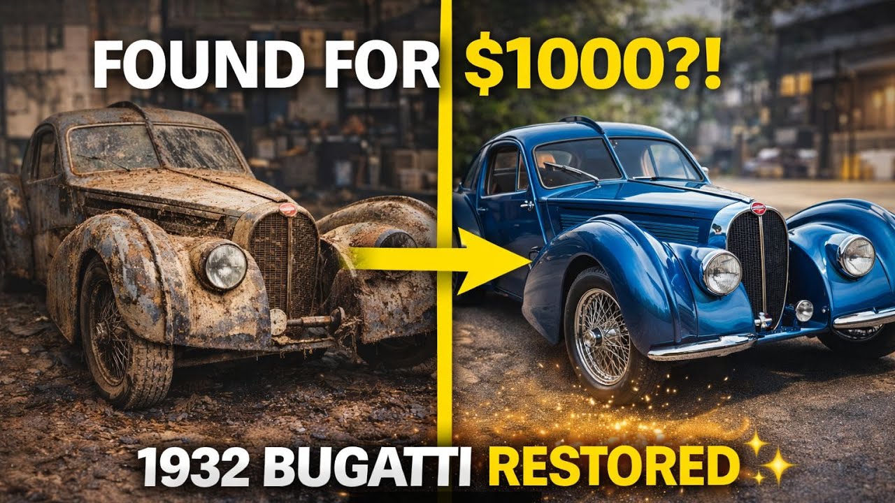 We Found 1932 Bugatti Atlantic for 1000 Then Restored It ASMR