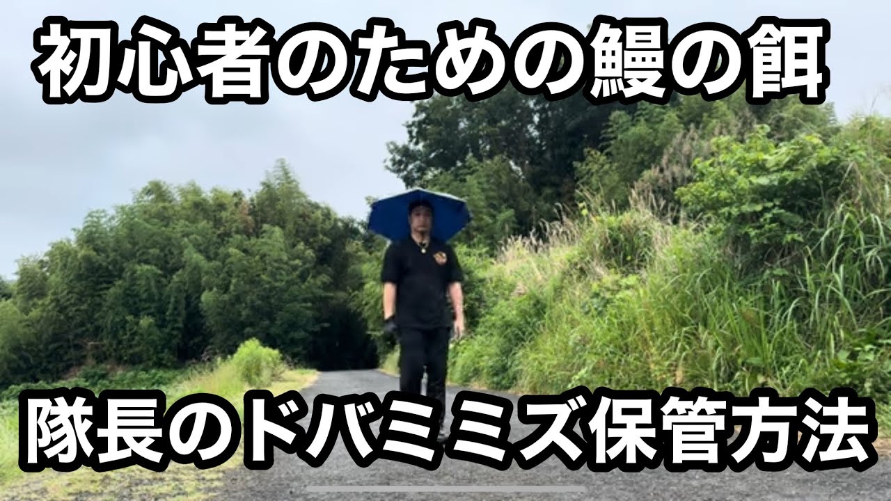 年間100キロ天然鰻を捕獲する隊長のミミズの保管方法