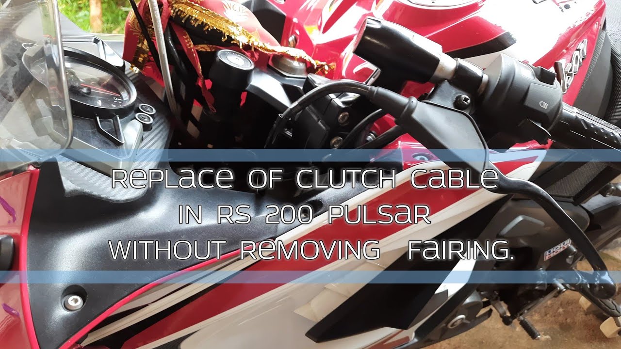 Replace of Clutch Cable in RS 200 Pulsar without removing fairing ❤️❤️#rs200 #bajaj #pulsarrs200 🔥🔥