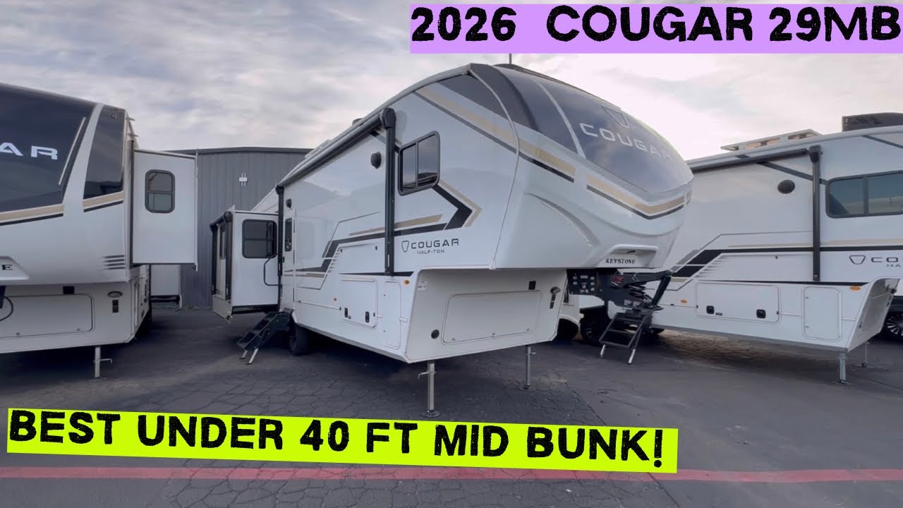 World’s Smallest Mid Bunk 5th Wheel! 2026 Cougar 29MBD