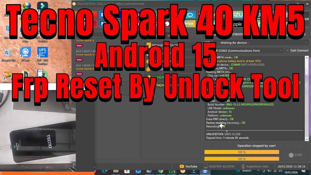 Tecno Spark  40 KM5 Frp Bypass Unlock Tool || Tecno Spark  40 KM5 Frp Reset By  Unlock Tool