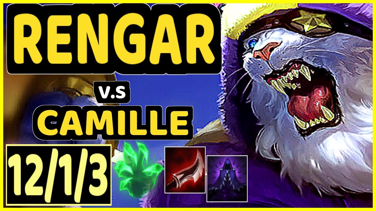THALDRIN (RENGAR) vs CAMILLE - 12/1/3 KDA TOP GAMEPLAY - EUW Ranked MASTER