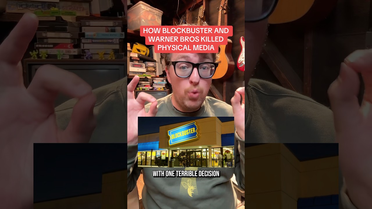 How Blockbuster and Warner Brothers destroyed physical media #movies #film #filmtok #physicalmedia
