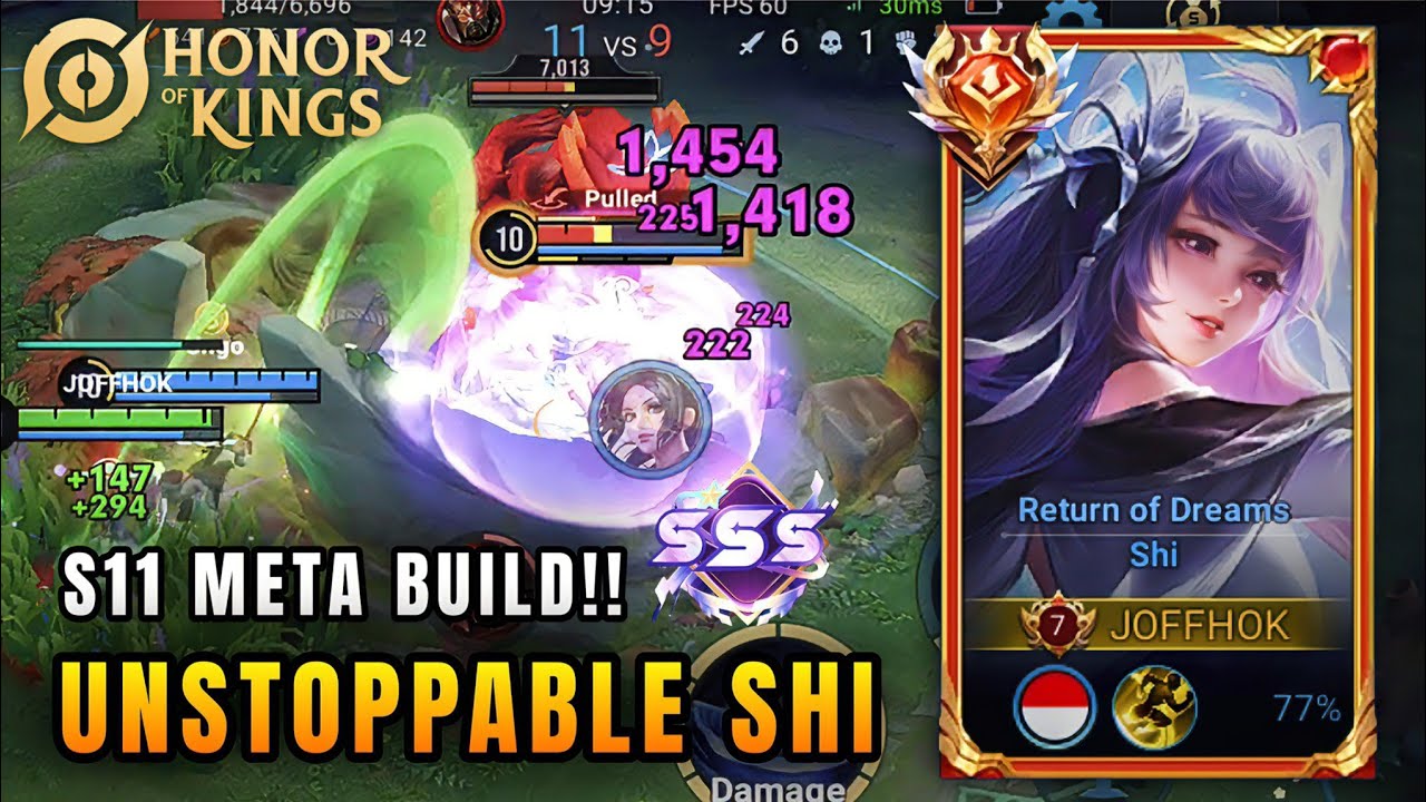 UNREAL SHI S11 META BUILD! Rank 1 Pro Player Gameplay | Honor of Kings