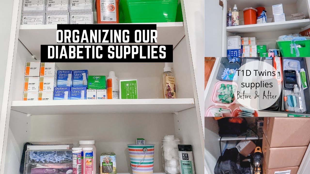 DIABETIC SUPPLIES | Organizing * What we use daily