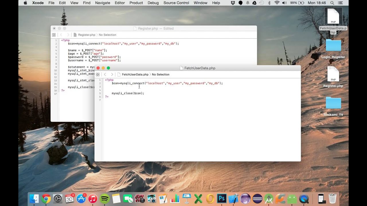 Android Studio Tutorial - Login and Register Part 3 - Setting up SQL database & PHP files