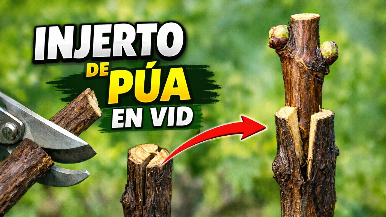 INJERTO DE VID FÁCIL y EFECTIVO ✅ | Técnica correcta con púa