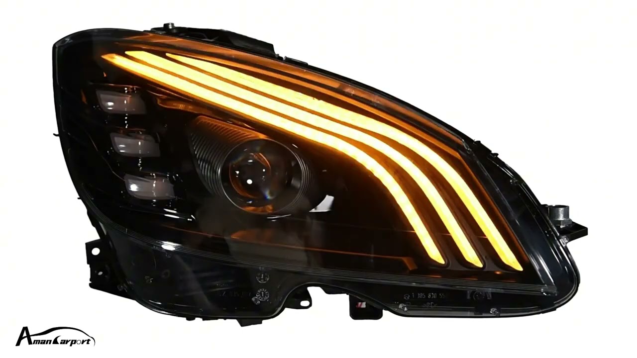 For Mercedes-Benz C-Class W204 2007-2010 LED Headlights Assembly Upgrade