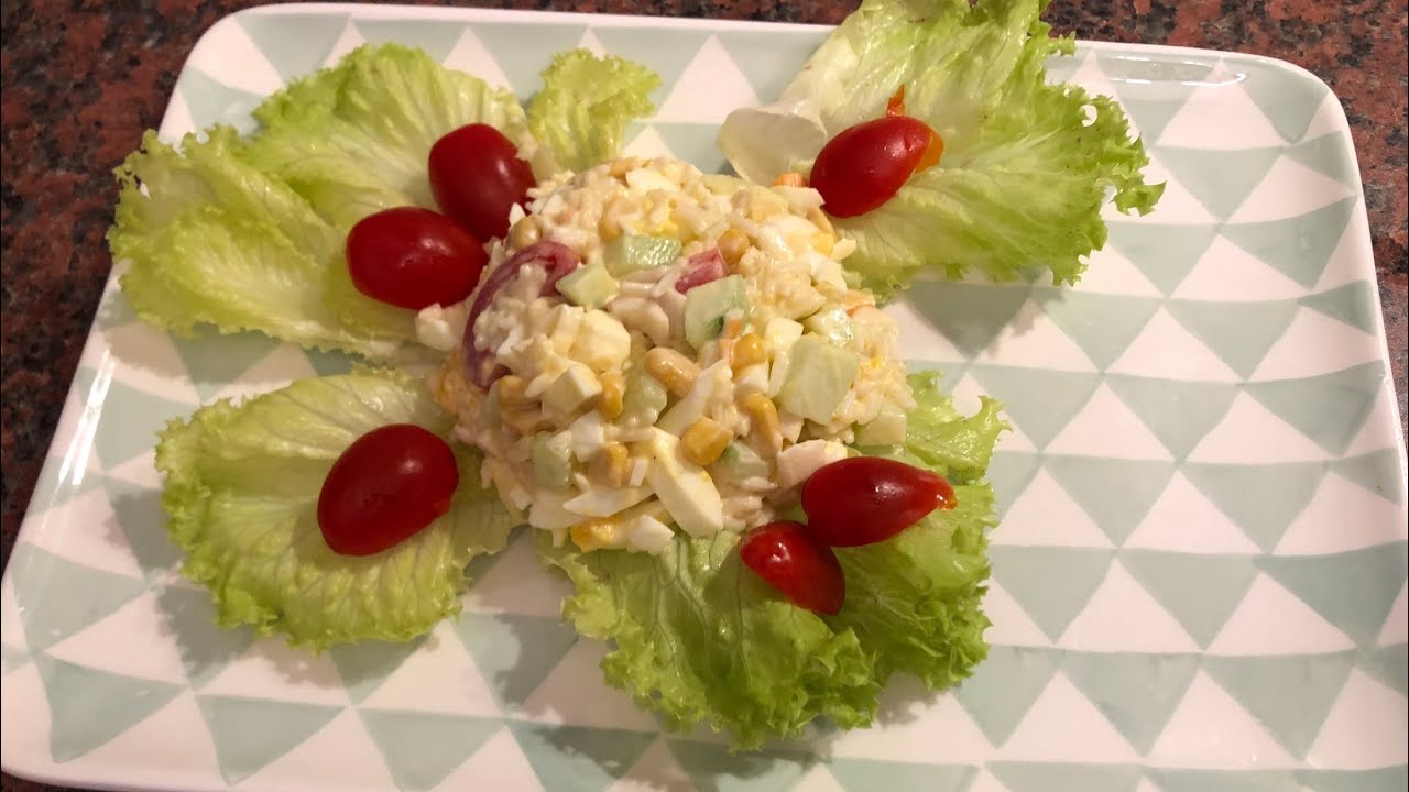 КОРОЛЕВСКИЙ САЛАТ С КРАБАМИ СЕКРЕТ ИДЕАЛЬНОГО ВКУСА