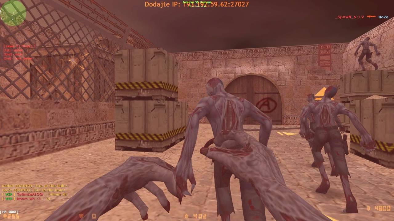 Counter-Strike: Zombie Escape Mod - ze_Dust_a on Brotherhood (6-round SPECIAL)