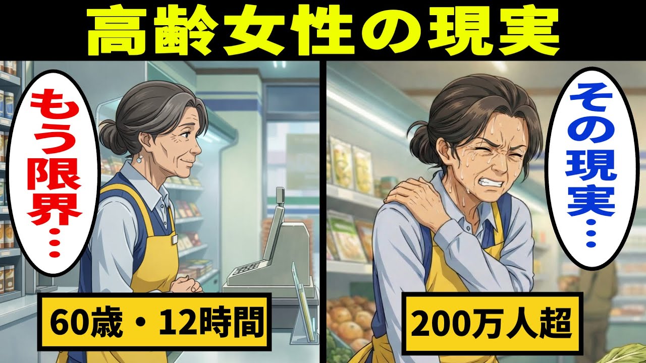 【漫画】60歳スーパー店員のリアルな生活。毎日12時間立ち続けた結果…日本で“200万人超”の女性が同じ現実に直面している【メンタル闇ネタ】