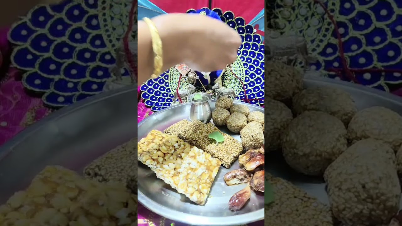 मकर संक्रांन्ति पर शास्रीय परम्परानुसार लाडले लाल जू का पूजा विधान🙏🌹 राधे राधे🙏🌹