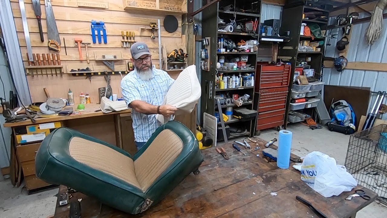 Bronco seat reupholster DIY