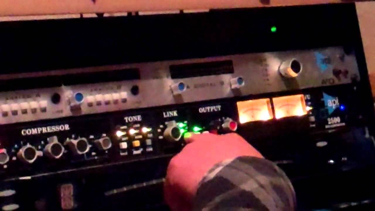 Playing with our new API 2500 Compressor