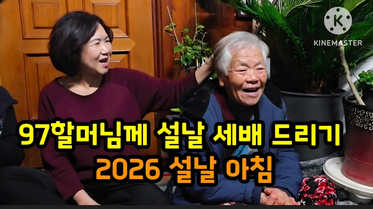 97세 할머님 설날 새배 드리기 🌼 새해 복 많이 받으세요 #설날 #세배 #새해 #할머니 #세배돈