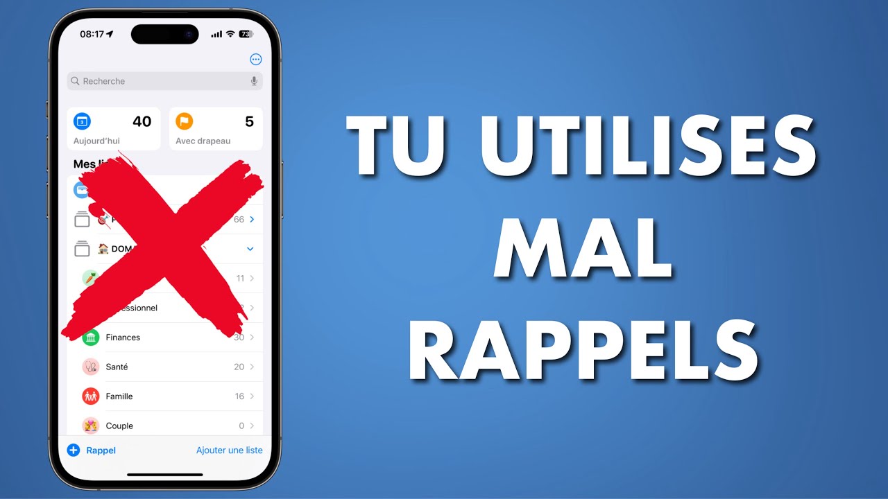 Comment ORGANISER tes TÂCHES avec Rappels (sur iPhone, iPad et Mac)