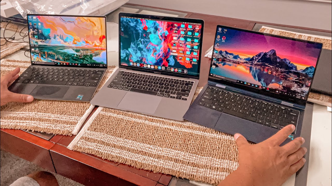 **Samsung Book Pro 360 vs Mcbook Air M1 vs Dell XPS 13 9310**