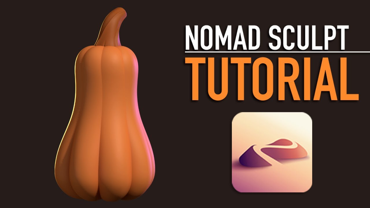 Nomad Sculpt EASY Pumpkin Gourd Full Tutorial: Halloween Prep!