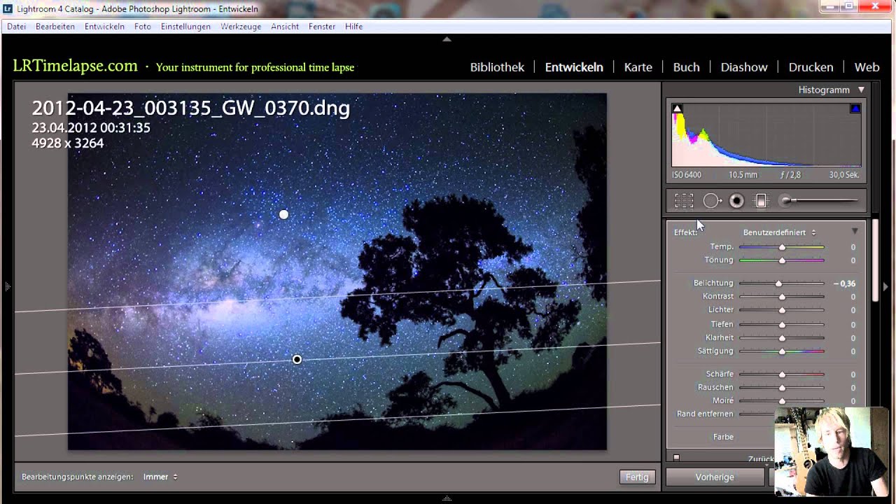 Fotos der Milchstrasse mit Lightroom bearbeiten - Video Tutorial | gwegner.de