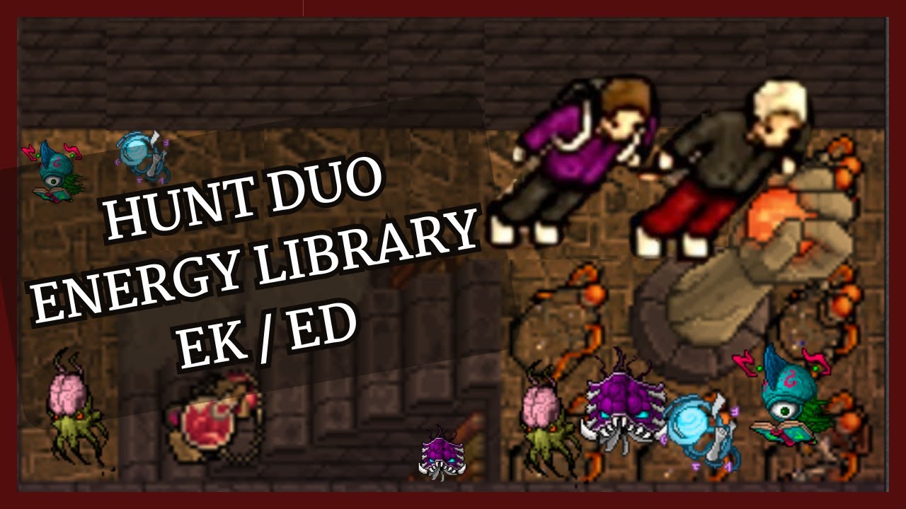 Tibia Hunt Duo (x2) EK 1250+ ED 1100+ Energy Library