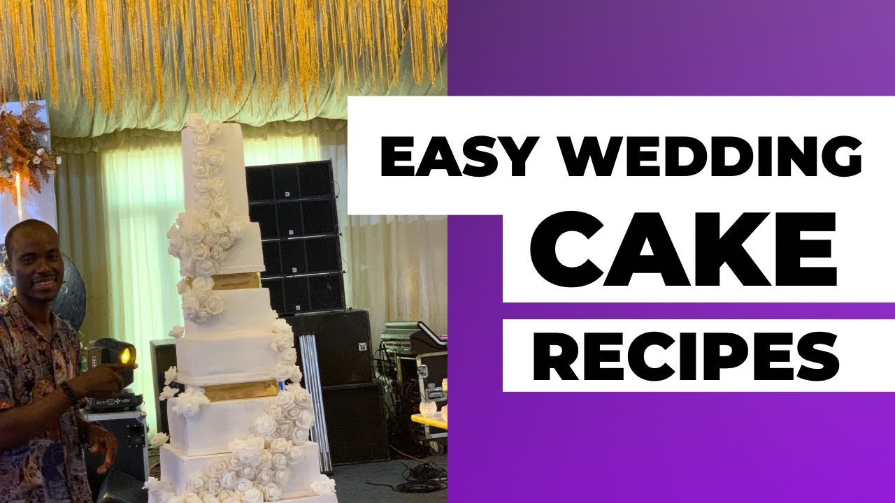 EASY WEDDING CAKE RECIPE. Step by step