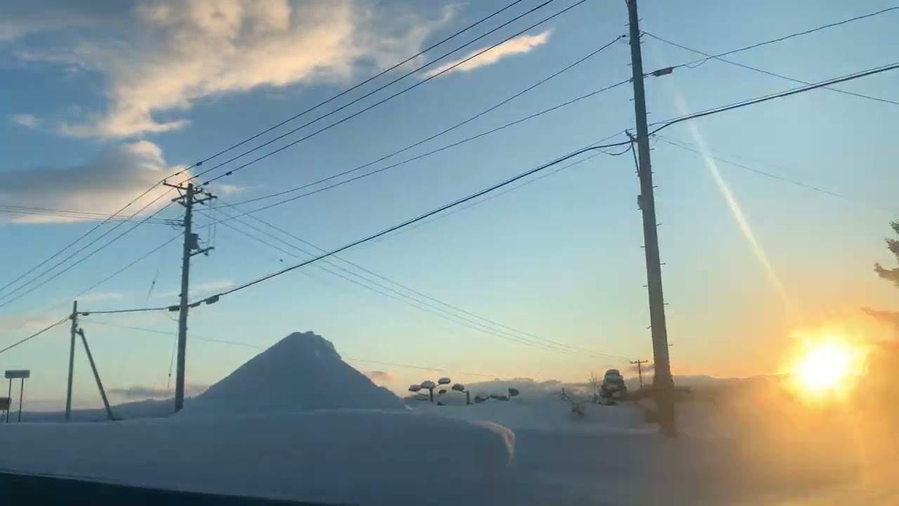 夕陽と追いかけっこ｜沈む夕陽ドライブ