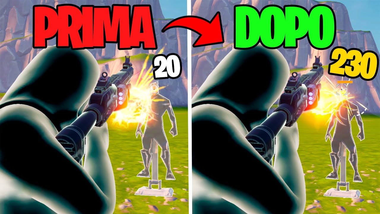 TRUCCO per la MIRA PERFETTA su FORTNITE ITA! Sensibiità + Migliori impostazioni di Fortnite!