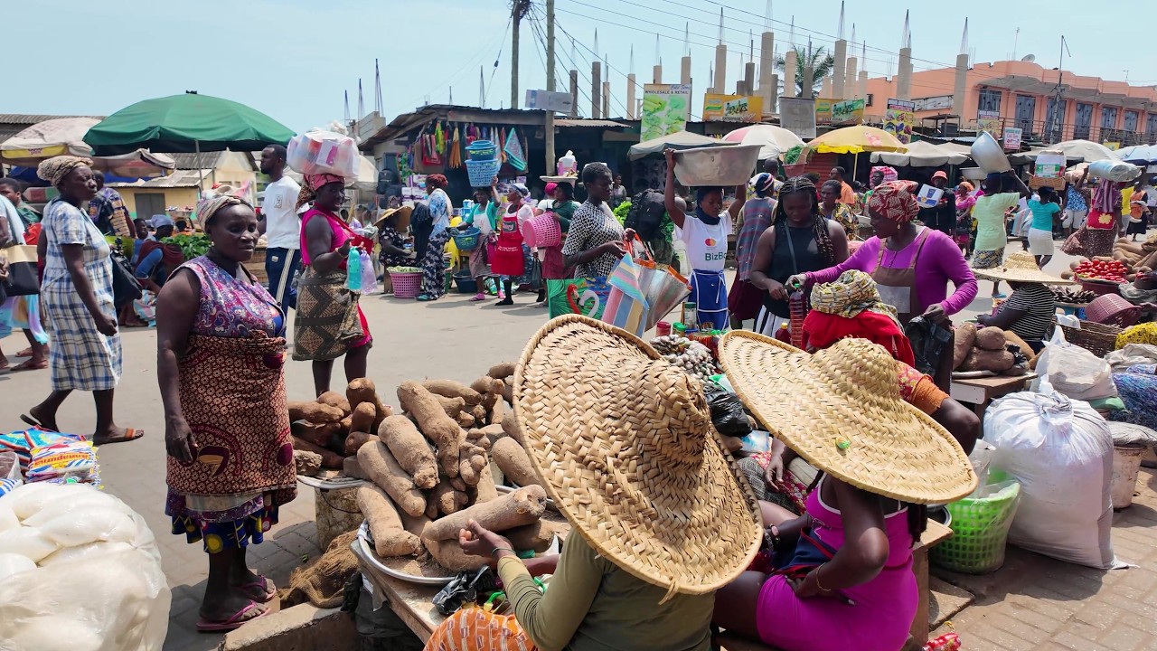 BIGGEST AFRICA STREET MARKET GHANA ACCRA MAKOLA
