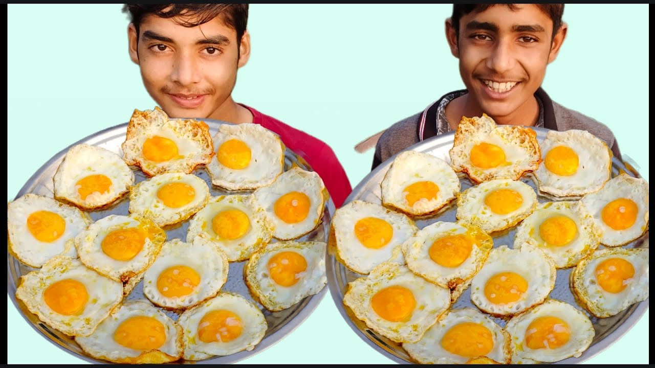 20 EGG Poches Eating Challenge || AH FOOD CHALLENGE || Eating Competition ||