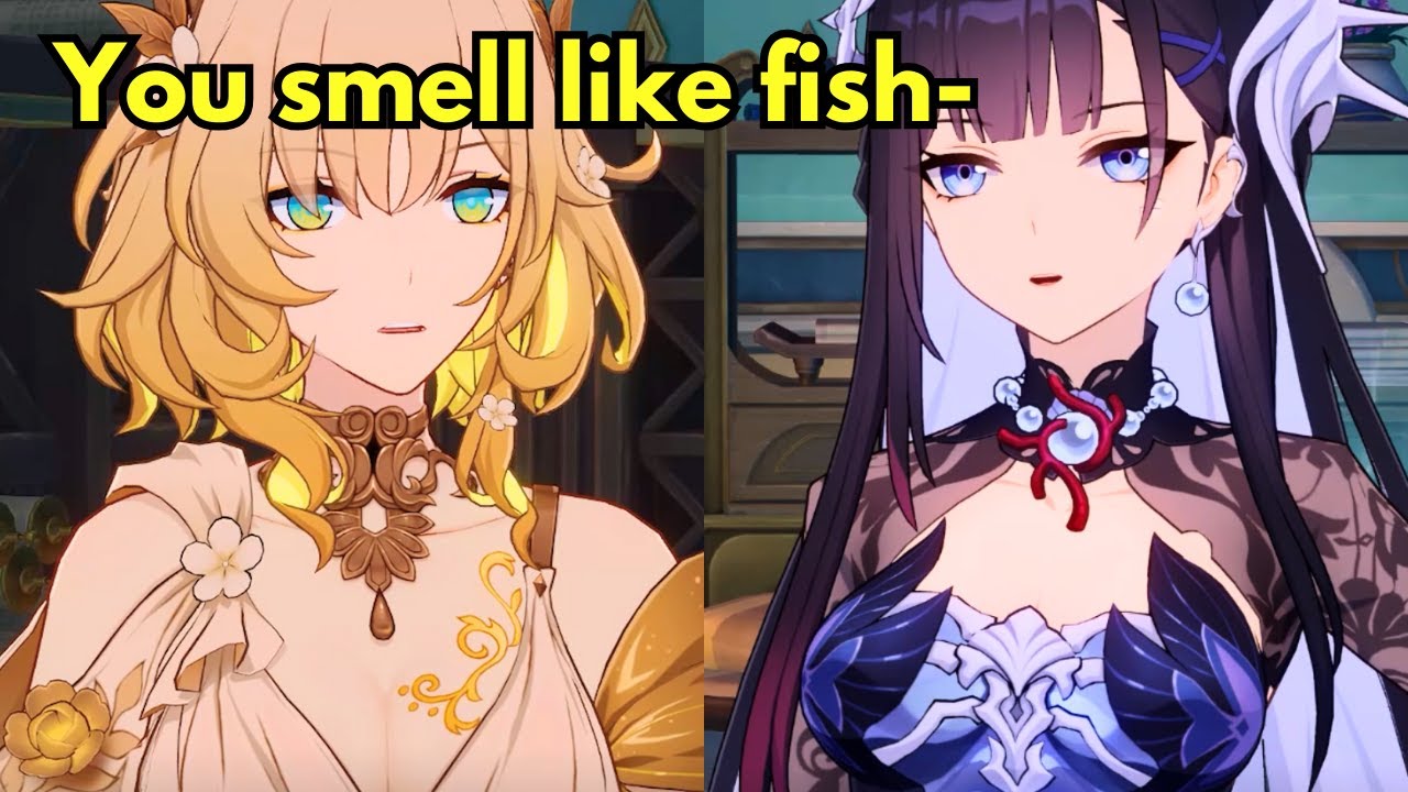 Hysilens and Aglaea throwing insults at each other.. (HSR 3.5 Cutscene)