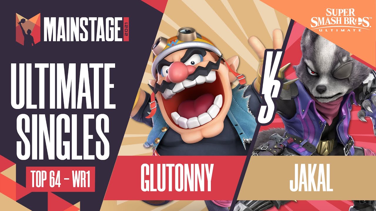 Glutonny vs Jakal - SSBU Singles: Top 64 Winners Round 1 - Mainstage 2021 | Wario vs Wolf