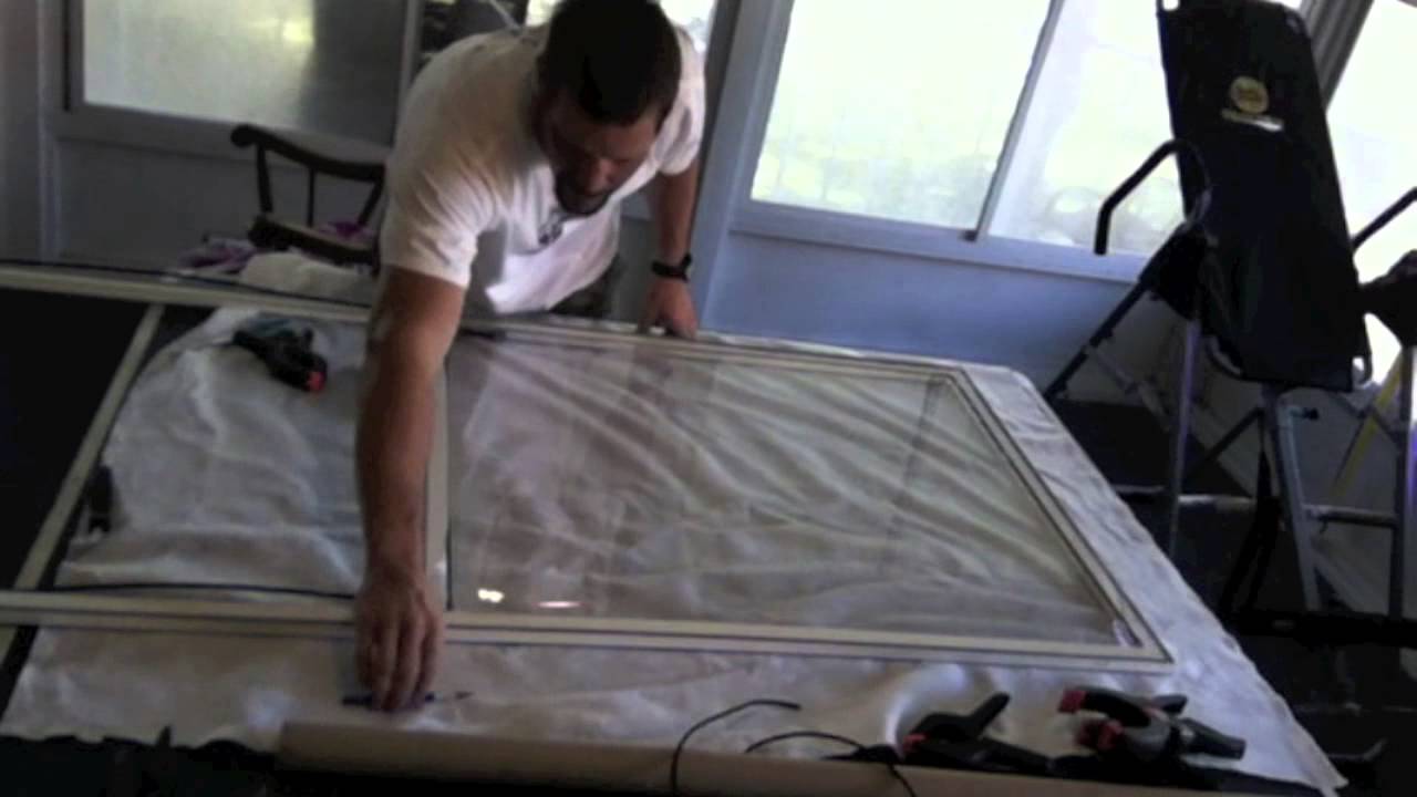 how to re-roll vinyl windows