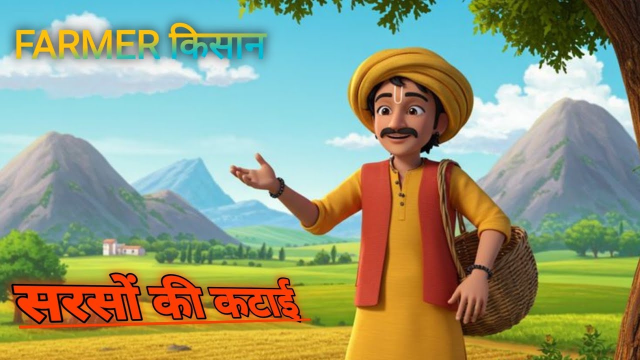 सरसों की कटाई 🌾 Kishan Ka Mehanat 🐕Montti & sheru🐕‍🦺