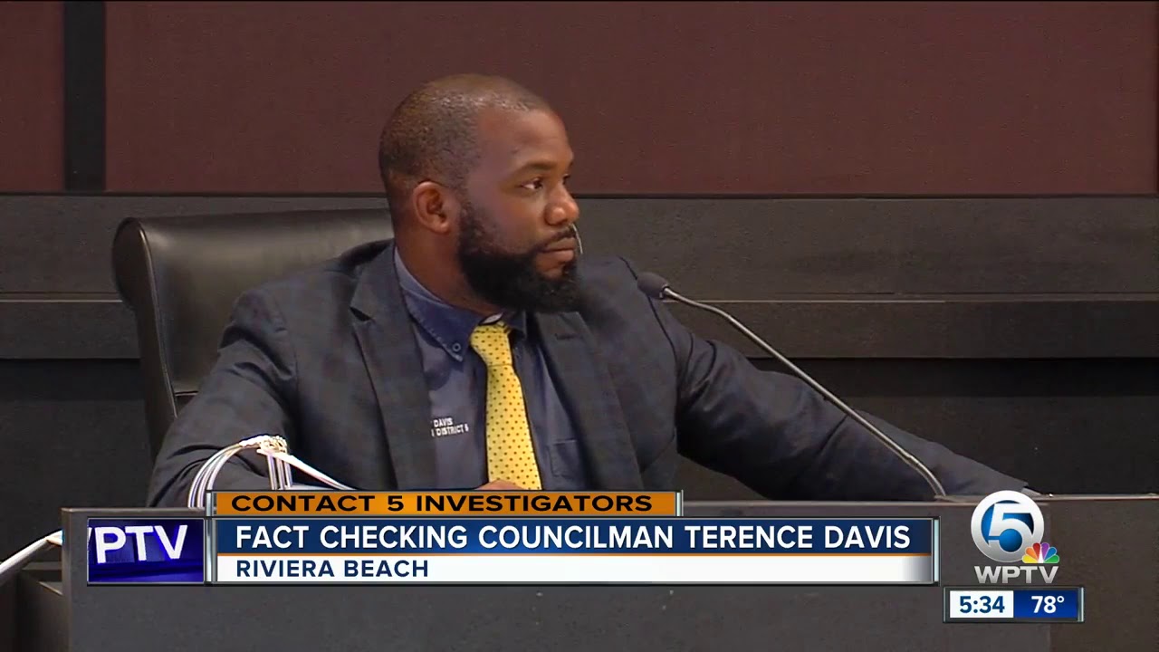 Riviera Beach council member claims to have paid water bills that don't exist