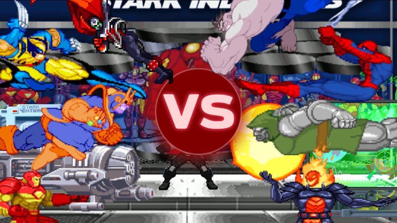 IKEMEN (MUGEN): Marvel 4v4 Party