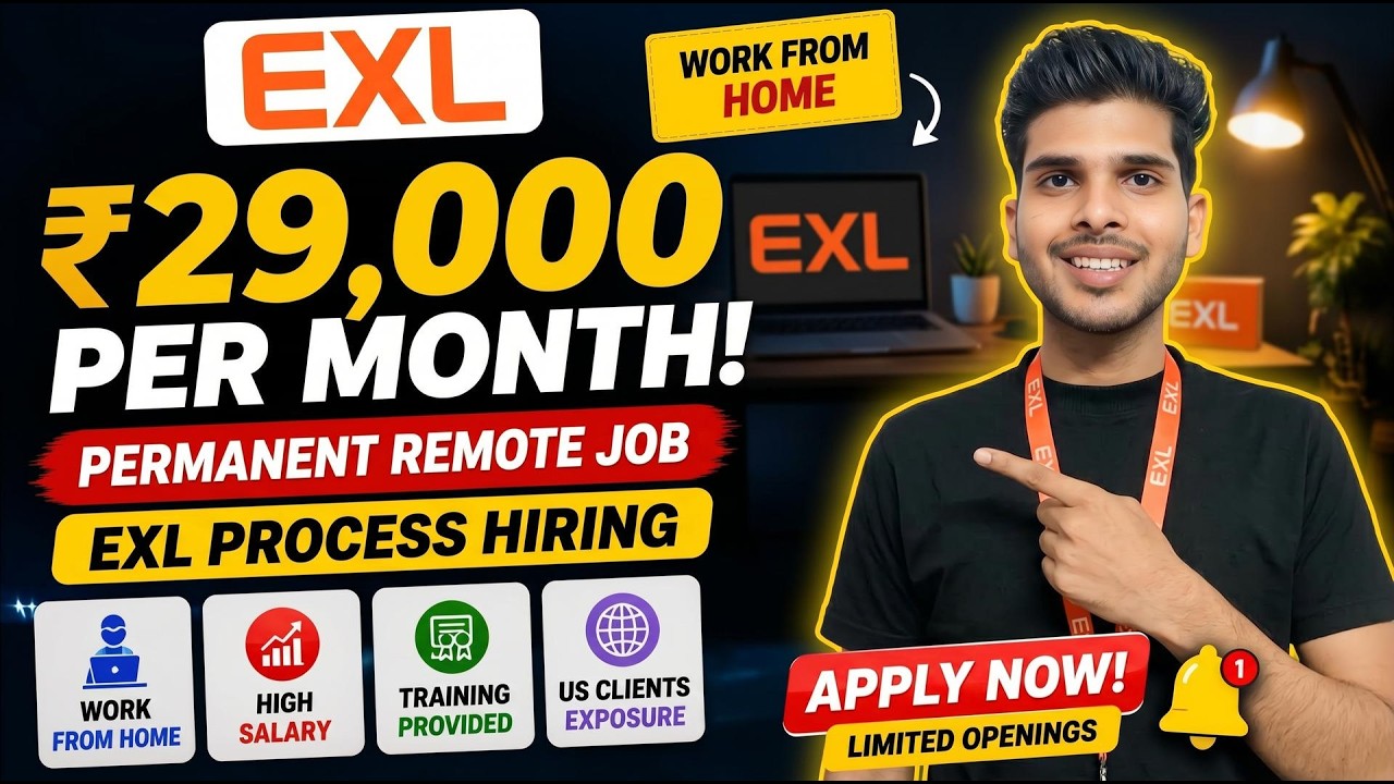 ₹29K WFH Job😮EXL Process Hiring | Permanent Remote Job | The Ravi Vlogs