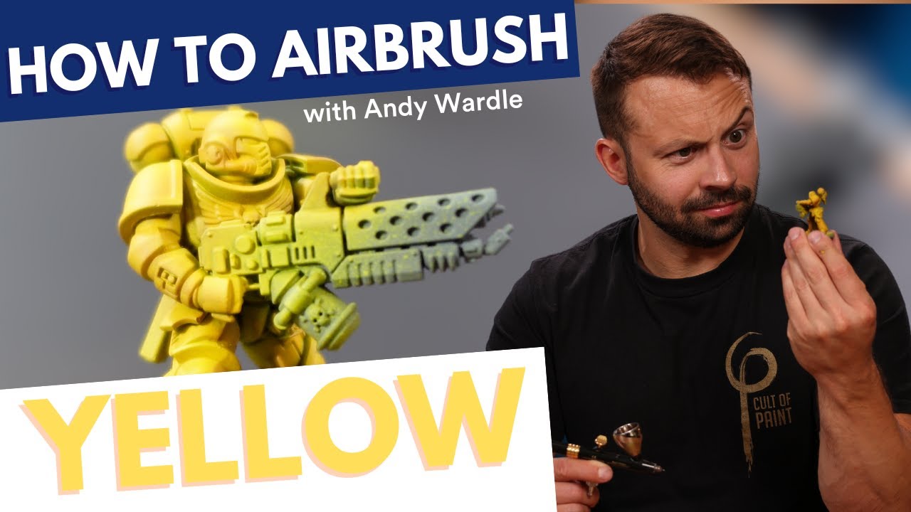 Yellow Yellow Yellow! How to Airbrush Bright Vibrant Yellow with *NEW* Warhammer 40K Space Marines