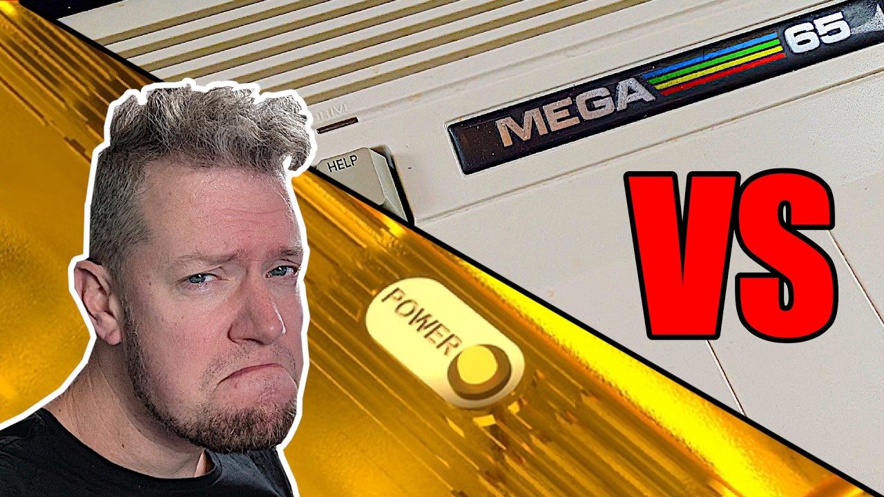 C64U против MEGA65: одинаковый начальный этап, но разный игровой опыт.