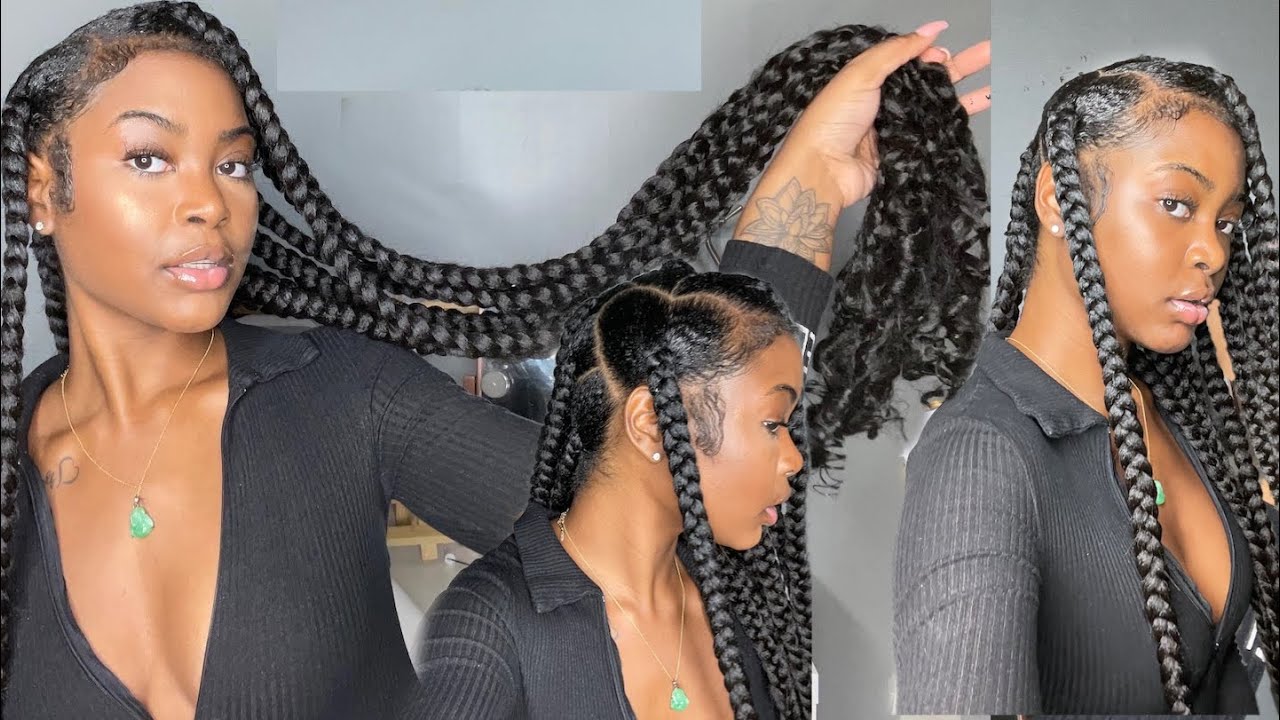 extra large knotless with heart part tutorial