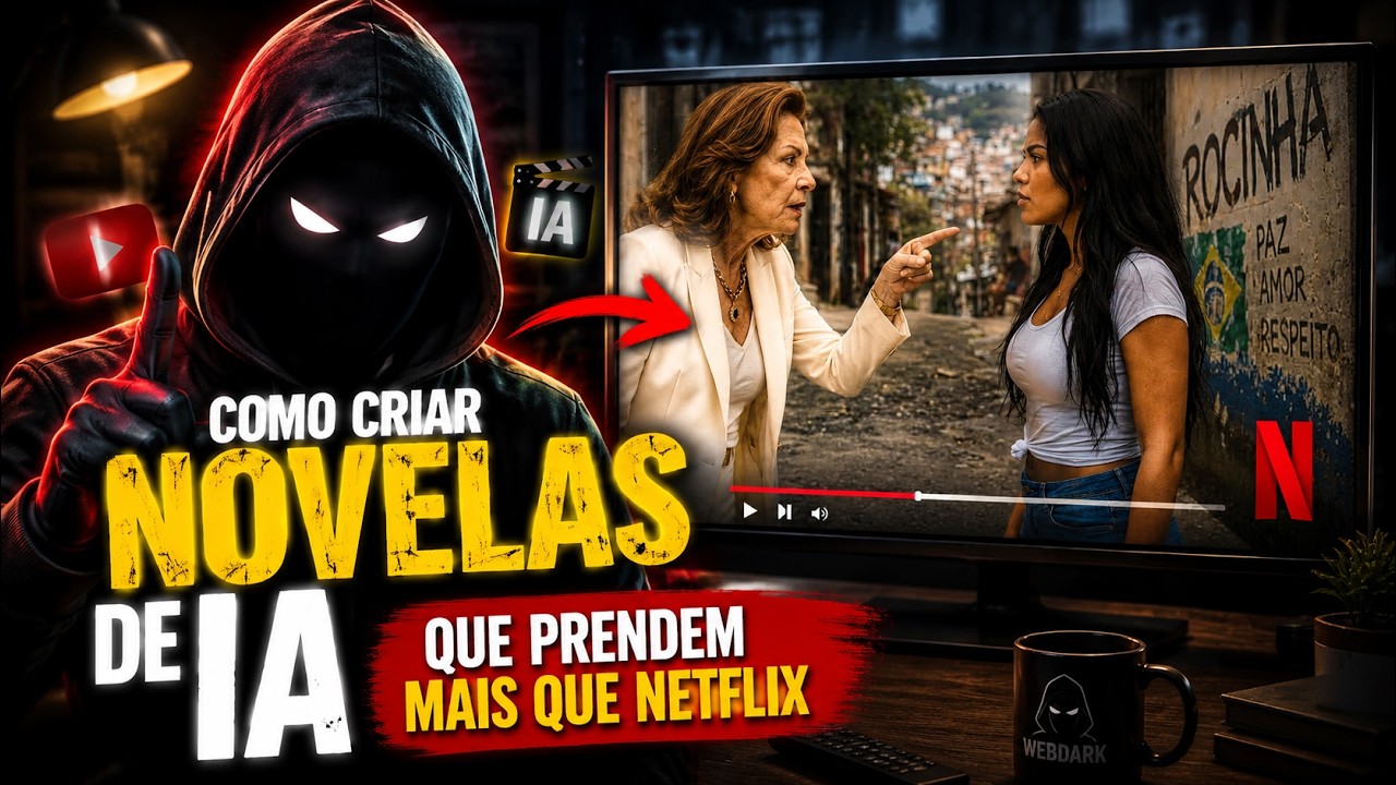 Como Criar NOVELAS de IA que Prendem Aten&ccedil;&atilde;o Mais que Netflix