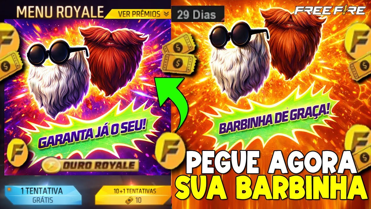 BARBINHA DE VOLTA🔥 SKIN GRÁTIS DO JUJUTSU KAISEN CONFIRMADA E PRÊMIOS GRÁTIS NO FREE FIRE