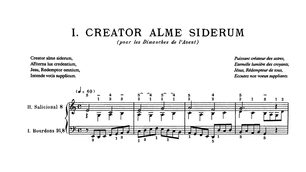 Marcel Dupré - Le Tombeau de Titelouze [Video score]