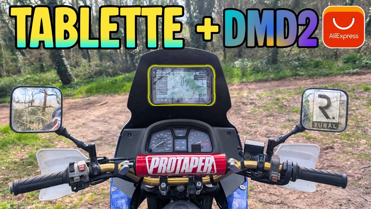 J’ai transformé ma moto trail en cockpit de rallye avec la tablette Oukitel RT3 Plus & DMD2 !
